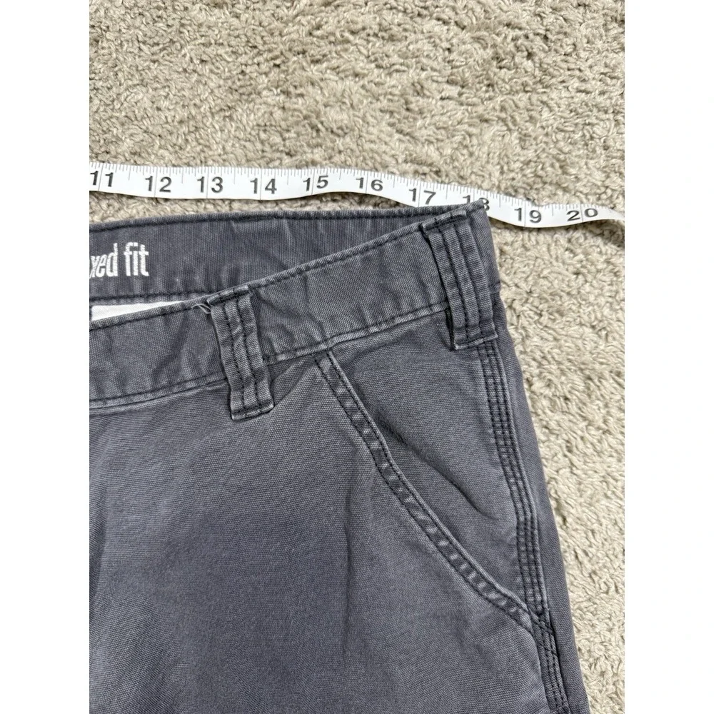 CARHARTT Relaxed Fit Gray Cargo Shorts Gorpcore Trucker Workwear Outdoors 38 - Picture 4 of 6
